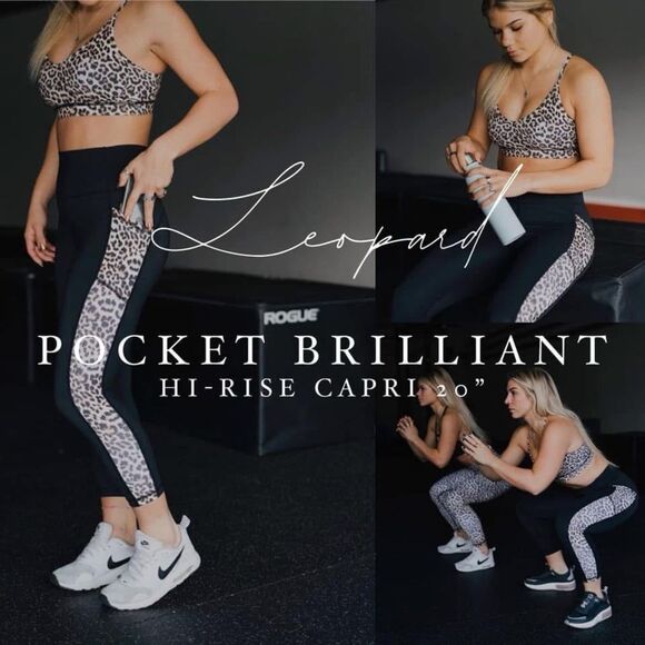 Zyia Active Leopard Print High Rise Leggings Size 6-8 - Picture 2 of 10